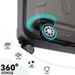 Ultraleichter ABS-Koffer TRION, Rauchglas – Bild 17