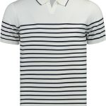 Hochwertiges Herren-Poloshirt aus Strickwaren, Emiliano – Weiß