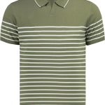 Premium Herren-Strickpolohemd Emiliano - Khaki