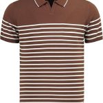 Hochwertiges Herren-Poloshirt aus Strickwaren, Emiliano - Braun