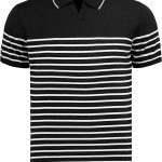 Hochwertiges Herren-Poloshirt aus Strickwaren Emiliano – Schwarz