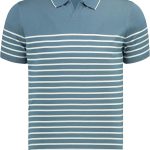 Hochwertiges Herren-Polohemd aus Strickwaren Emiliano - Indigo