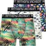 Lycra 5-3er-Pack Boxmuster Premium Herren Boxer Palm Horizon- AJ-330 C (3er-Pack)