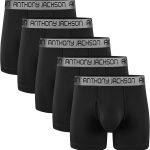 Lycra 5er-Pack Premium Herren-Boxershorts mit langem Bein ShadowLine - AJ-350 B