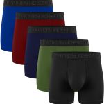 Lycra 5er-Pack Premium Herren-Boxershorts mit langem Bein, ShadowLine -AJ-350 C