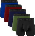 Lycra 5er-Pack Premium Herren-Boxershorts mit langem Bein, ShadowLine -AJ-350 C