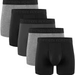Lycra 5er-Pack Premium Herren-Boxershorts mit langem Bein, ShadowLine -AJ-350 D