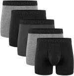 Lycra 5er-Pack Premium Herren-Boxershorts mit langem Bein, ShadowLine -AJ-350 D