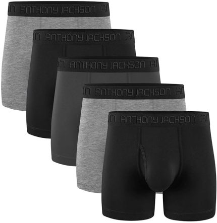 Lycra 5er-Pack Premium Herren-Boxershorts mit langem Bein, ShadowLine -AJ-350 D
