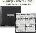 Lycra 5er-Pack Premium Herren-Boxershorts mit langem Bein, ShadowLine - AJ-350 F – Bild 2