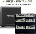 Lycra 5er-Pack Premium Herren-Boxershorts mit langem Bein ShadowLine - AJ-350 B – Bild 2