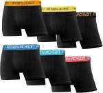 Lycra 6er-Pack Premium Herren-Boxershorts, Farbe: MASSIMO