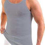 5er-Pack Premium Classic Herren-Unterhemd ALEXANDER Extra Long - Gekämmte, feine Bio-Baumwolle (einfarbig) - GRAU