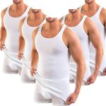 5er-Pack Premium Classic Herren-Unterhemd ALEXANDER Extra Long - Gekämmte, feine Bio-Baumwolle (einfarbig) - WEISS – Bild 3