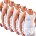 5er-Pack Premium-Ripp-Herren-Unterhemden CESAR Extra Long – gekämmte, feine Bio-Baumwolle (Twill) – WEISS – Bild 4