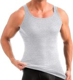 5er-Pack Premium-Rippstrick-Unterhemden für Herren CESAR Extra Long – Gekämmte, feine Bio-Baumwolle (Twill) – MIX1 – Bild 4