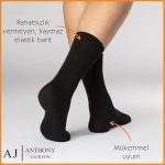 6 Paar Herrensocken der Marke BAMBOO Premium Classic in einer Box – AJ-204 Marineblau – Bild 5