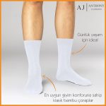 6 Paar Herrensocken aus hochwertigem Bambus-Klassiker in einer Box – ALVIN – Bild 4