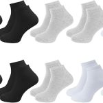 10 Paar verpackte, hochwertige, knöchellange Sport- und Walking-Socken aus Bambus für Damen und Herren, Modell JESUS ​​- MIX1