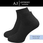 10 Paar verpackte, hochwertige, knöchellange Sport-Socken aus Bambus für Damen und Herren, Modell JESUS ​​- SCHWARZ – Bild 5