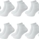 10 Paar verpackte BAMBOO Premium Herren- und Damen-Knöchellange kurze Sport-, Lauf- und Wandersocken JESUS ​​- WEISS
