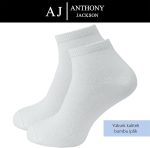 10 Paar verpackte BAMBOO Premium Herren- und Damen-Knöchellange kurze Sport-, Lauf- und Wandersocken JESUS ​​- WEISS – Bild 5