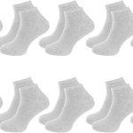 10 Paar verpackte BAMBOO Premium Herren- und Damen-Knöchellange kurze Sport-, Lauf- und Wandersocken JESUS ​​- GRAU