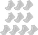 10 Paar verpackte BAMBOO Premium Herren- und Damen-Knöchellange kurze Sport-, Lauf- und Wandersocken JESUS ​​- GRAU – Bild 2