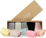 10 Paar hochwertige, nahtlose, unsichtbare und rutschfeste Silikon-Ballerinasocken von BAMBOO für Damen und Herren (Brook - MIX 2) in einer Box – Bild 4