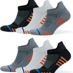 6 Paar hochwertige, nahtlose Sportsocken aus Bambus für Damen und Herren mit Muster, Fabian - AJ-205 C (im Karton)