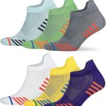6 Paar hochwertige, nahtlose Sportsocken aus Bambus für Damen und Herren mit Muster, Fabian - AJ-205 E (im Karton)