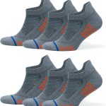 6 Paar hochwertige, nahtlose Sportsocken aus Bambus für Damen und Herren mit Muster, Fabian - AJ-205 C (im Karton)