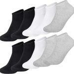 10er-Packung Bambus Premium Nahtlose Sneaker-Socken für Damen und Herren - FRANKO
