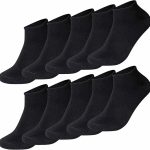 10er-Packung hochwertige, nahtlose Sneaker-Socken aus Bambus für Damen und Herren – LUKAS