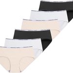 Lycra 6er-Pack Premium-Damen-Slips für den täglichen Gebrauch, Modell Bato, Amelia G-008 C