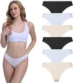 Lycra 6er-Pack Premium-Damen-Tangas für den täglichen Gebrauch Maya G-005 C