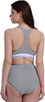 Lycra 5er-Pack Premium-Damen-Slips mit hohem Bund für den täglichen Gebrauch, Beere G-007 A – Bild 4