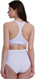 Lycra 5er-Pack Premium-Damen-Slips mit hohem Bund für den täglichen Gebrauch, Beere G-007 A – Bild 5