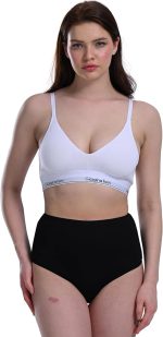 Lycra 5er-Pack Premium-Damen-Slips mit hohem Bund für den täglichen Gebrauch, Beere G-007 E