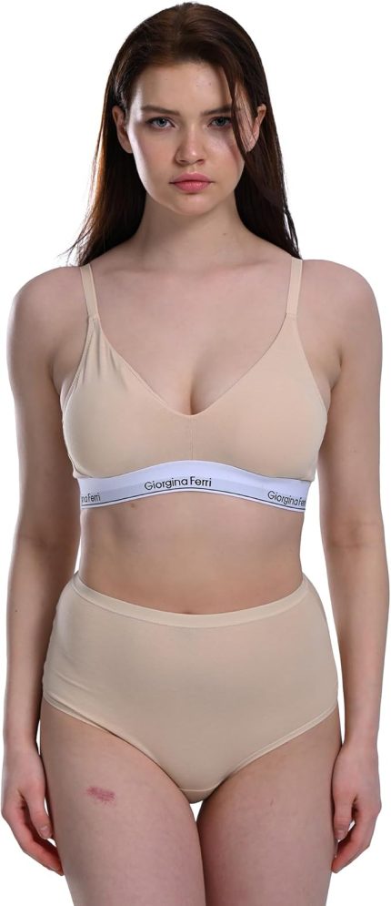 Lycra 5er-Pack Premium-Damen-Slips mit hohem Bund für den täglichen Gebrauch, Farbe: Beere G-007 H