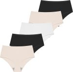 Lycra 5er-Pack Premium-Damen-Slips mit hohem Bund für den täglichen Gebrauch, Farbe: Beere G-007 D – Bild 2