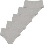 Lycra 5er-Pack Premium-Damen-Slips mit hohem Bund für den täglichen Gebrauch, Beere G-007 G – Bild 2