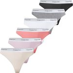 Lycra 6er-Pack Premium-Damen-Tangas mit Print, Gloria G-010 B