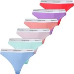 Lycra 6er-Pack Premium-Damen-Tangas mit Print, Gloria G-010 D