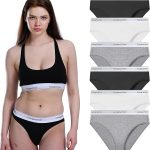 Lycra 6er-Pack Premium-Damen-Slips mit Print, Diana G-009 A