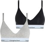 2er-Pack Damen-Sport-BH mit elastischem Unterbrustband und Polsterung, Modell Sophie G-201 A, geeignet für den täglichen Gebrauch