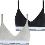 2er-Pack Damen-Sport-BH mit elastischem Unterbrustband und Polsterung, Modell Sophie G-201 A, geeignet für den täglichen Gebrauch