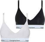 2er-Pack Damen-Sport-BH mit elastischem Unterbrustband und Polsterung, Modell Sophie G-201 B, geeignet für den täglichen Gebrauch