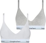 2er-Pack Damen-Sport-BH mit elastischem Unterbrustband und Polsterung, Modell Sophie G-201 C, geeignet für den täglichen Gebrauch