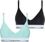 2er-Pack Damen-Sport-BH mit elastischem Unterbrustband und Polsterung, Modell Sophie G-201 D, geeignet für den täglichen Gebrauch